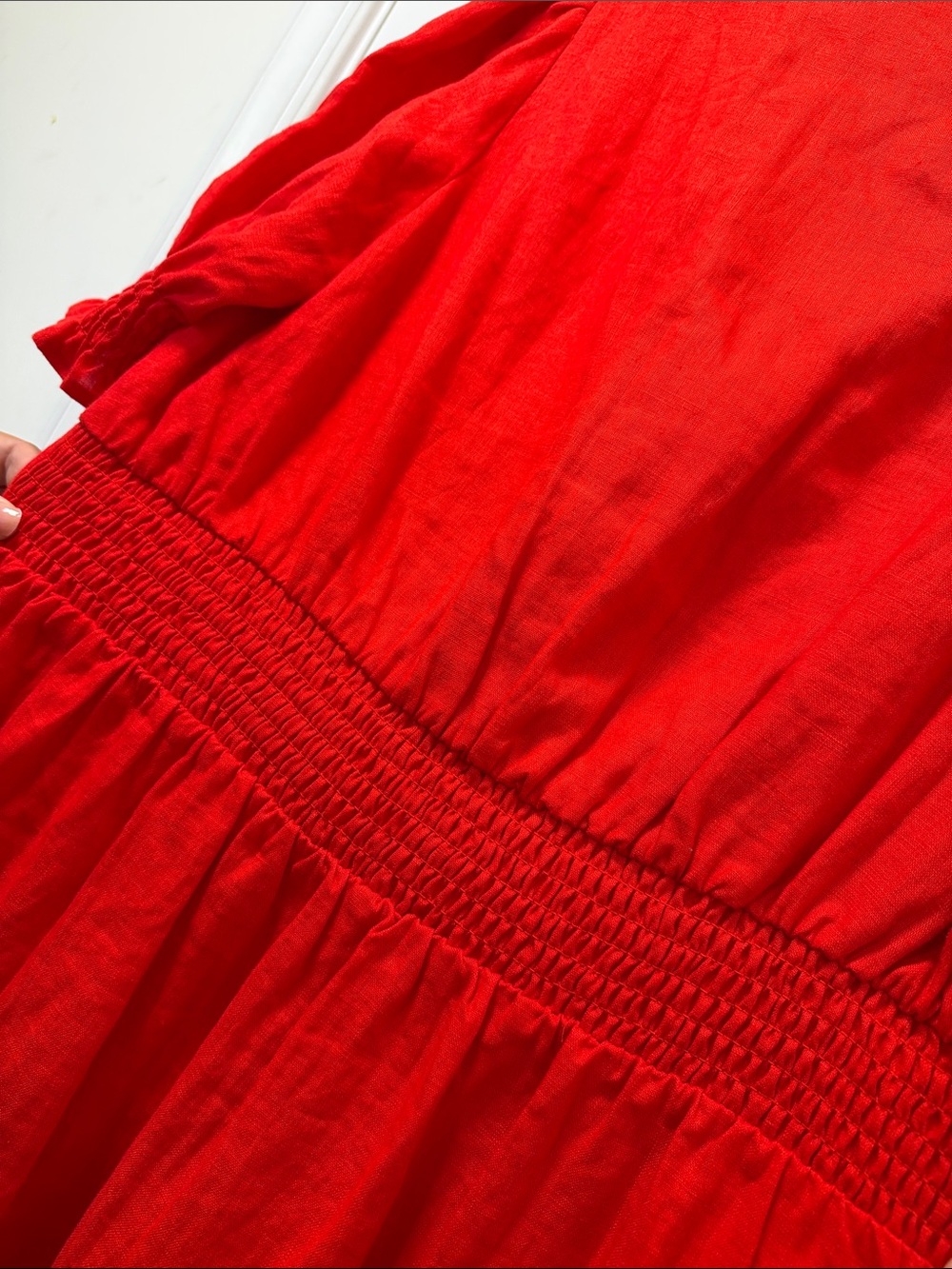 BODEN BRIGHT RED V-NECK! - Picture 9 of 13